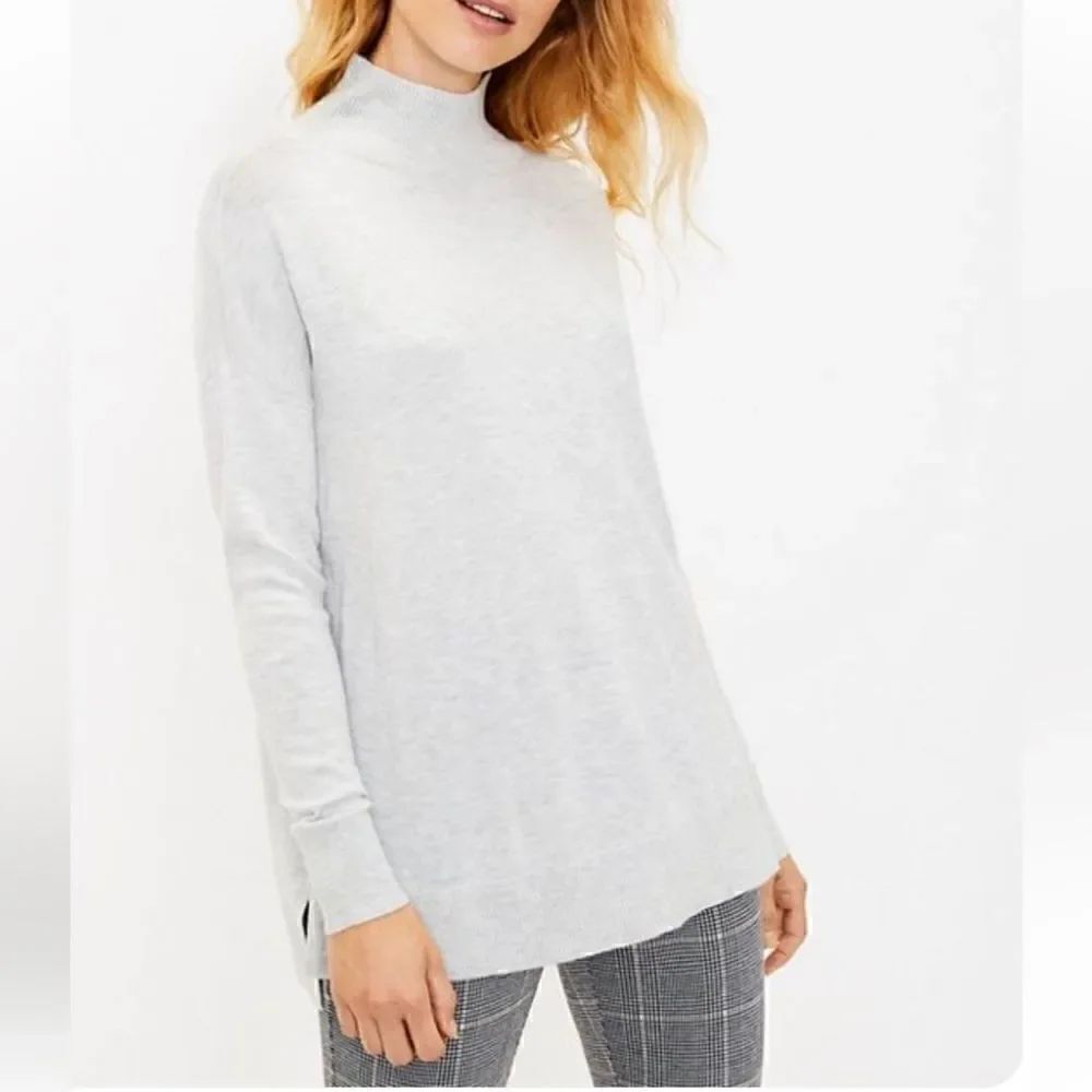 Loft Cowl Neck Beige Sweater(Size Large)